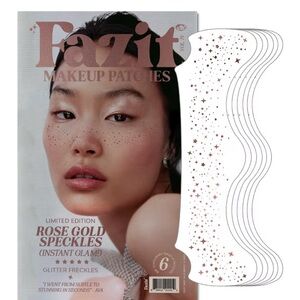 Fazit Makeup Patches - Rose Gold - Face Glitter Makeup Speckles - Glow Up Makeup